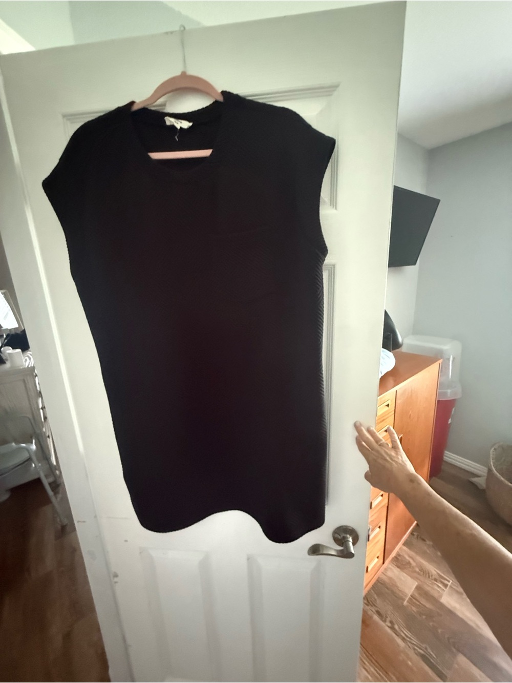 Entry Classic Black Sleeveless Shift Dress Sz XL